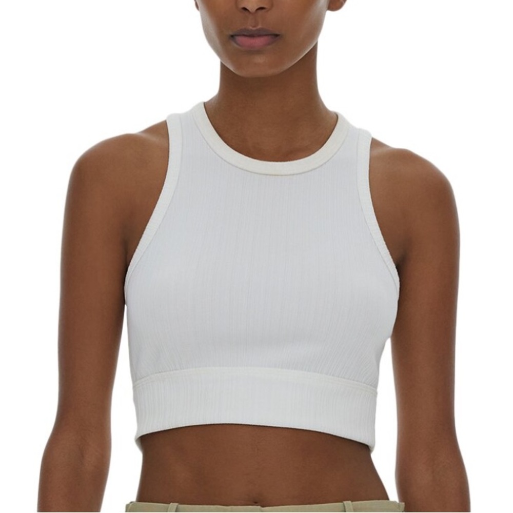 Helmut Lang White Cropped Top